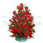 Red Roses Basket
