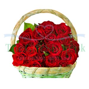 2 Dozen Roses In Basket